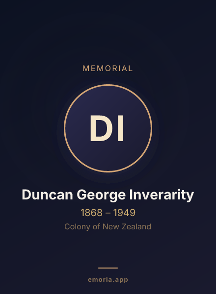 Memorial portrait of Duncan George Inverarity