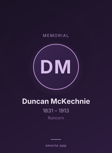 Memorial portrait of Duncan McKechnie