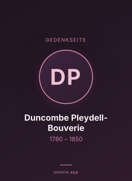 Gedenkportrait von Duncombe Pleydell-Bouverie