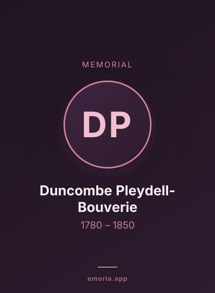 Memorial portrait of Duncombe Pleydell-Bouverie