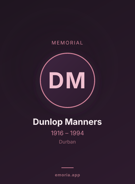Memorial portrait of Dunlop Manners