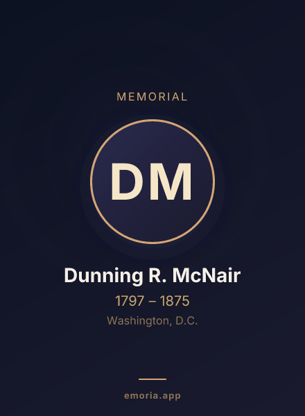 Memorial portrait of Dunning R. McNair