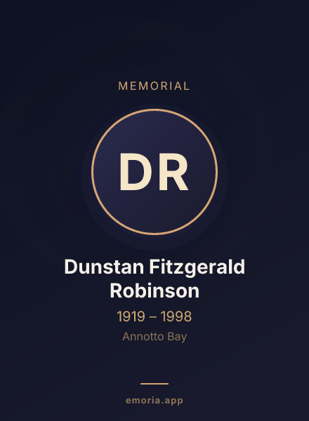Memorial portrait of Dunstan Fitzgerald Robinson