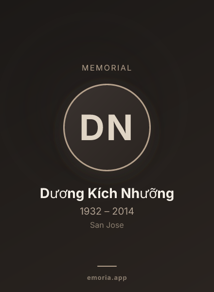 Memorial portrait of Dương Kích Nhưỡng