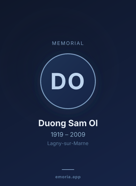 Memorial portrait of Duong Sam Ol