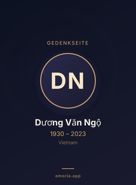 Gedenkportrait von Dương Văn Ngộ