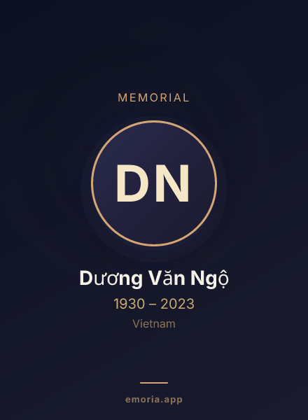Memorial portrait of Dương Văn Ngộ