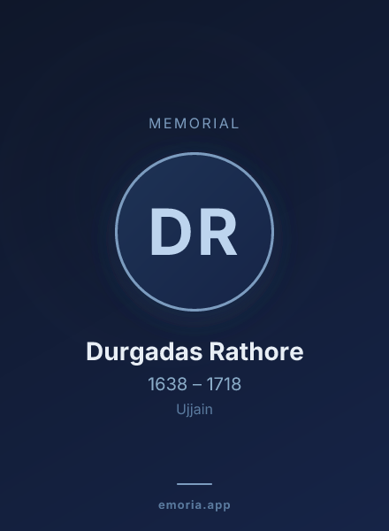 Memorial portrait of Durgadas Rathore