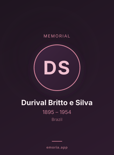 Memorial portrait of Durival Britto e Silva