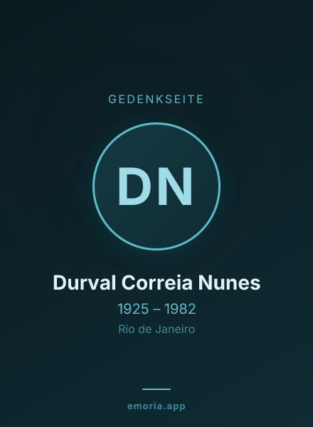 Gedenkportrait von Durval Correia Nunes