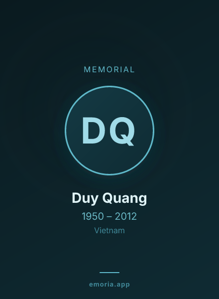 Memorial portrait of Duy Quang