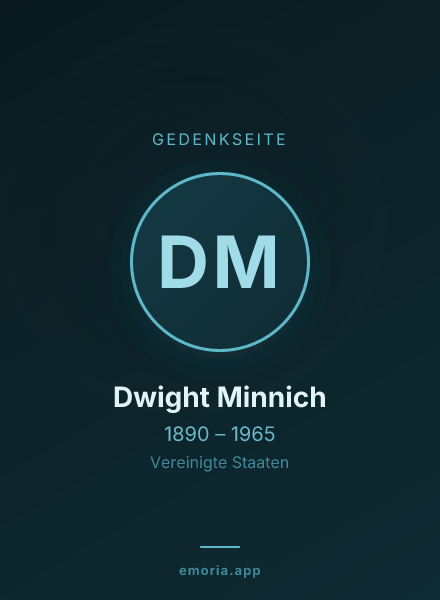 Gedenkportrait von Dwight Minnich