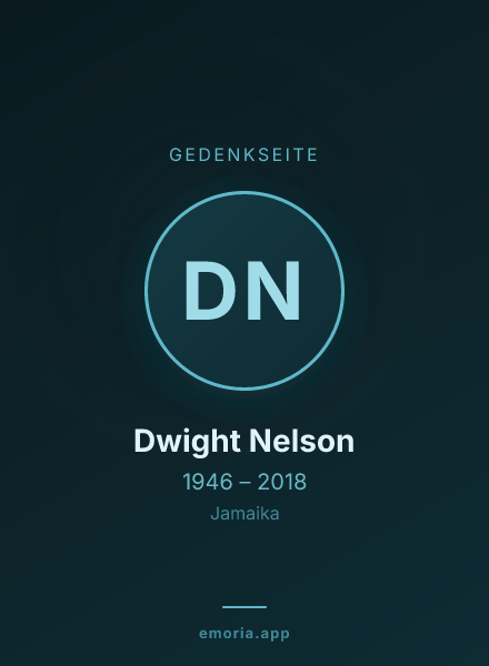 Gedenkportrait von Dwight Nelson