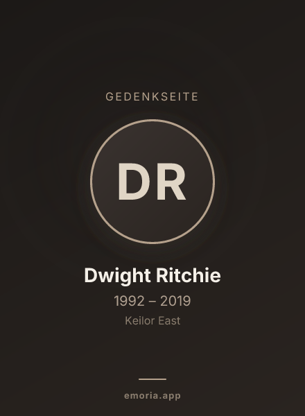 Gedenkportrait von Dwight Ritchie