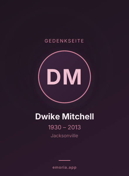 Gedenkportrait von Dwike Mitchell
