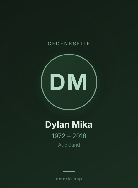 Gedenkportrait von Dylan Mika