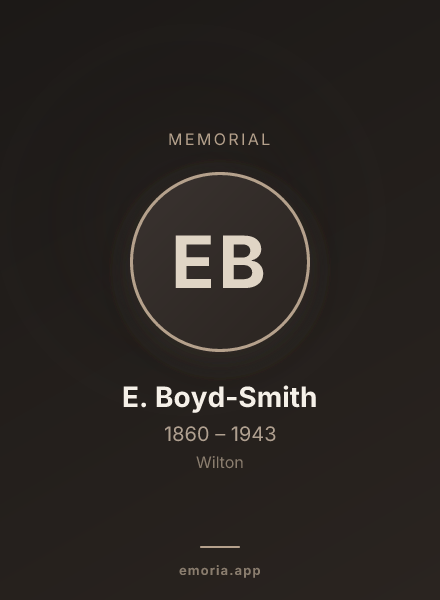 Memorial portrait of E. Boyd-Smith