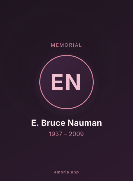 Memorial portrait of E. Bruce Nauman