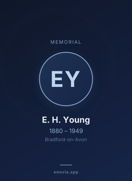 Memorial portrait of E. H. Young