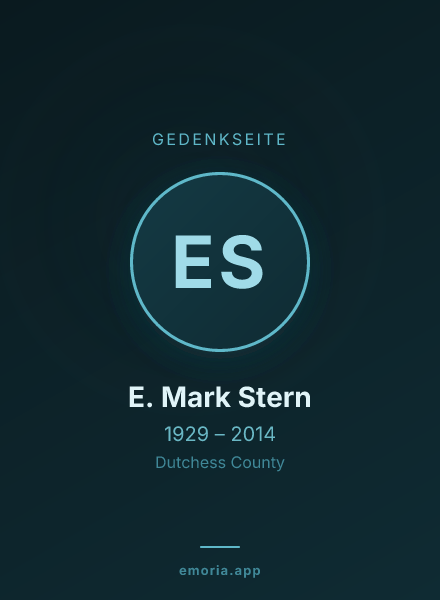 Gedenkportrait von E. Mark Stern