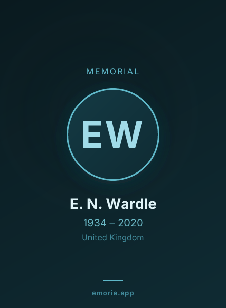 Memorial portrait of E. N. Wardle