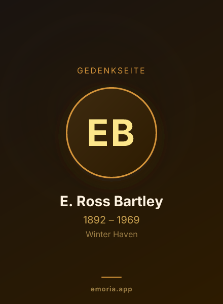 Gedenkportrait von E. Ross Bartley