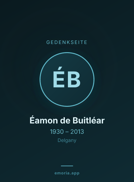 Gedenkportrait von Éamon de Buitléar