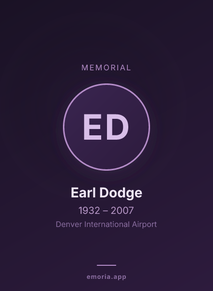 Memorial portrait of Earl Dodge