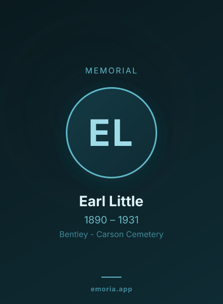 Memorial portrait of Earl Little