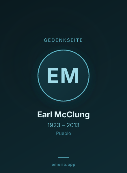 Gedenkportrait von Earl McClung