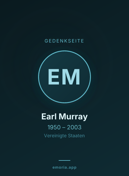 Gedenkportrait von Earl Murray