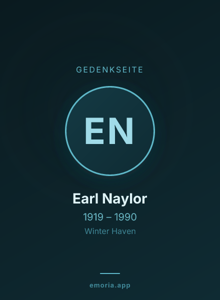 Gedenkportrait von Earl Naylor