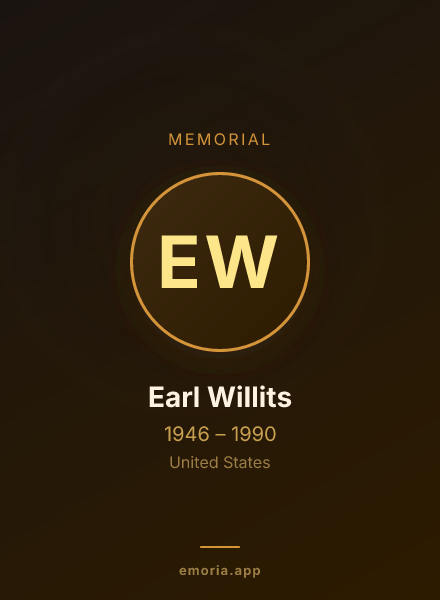 Memorial portrait of Earl Willits