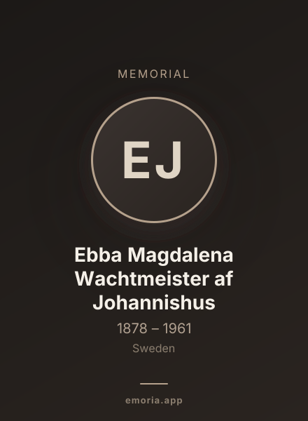 Memorial portrait of Ebba Magdalena Wachtmeister af Johannishus