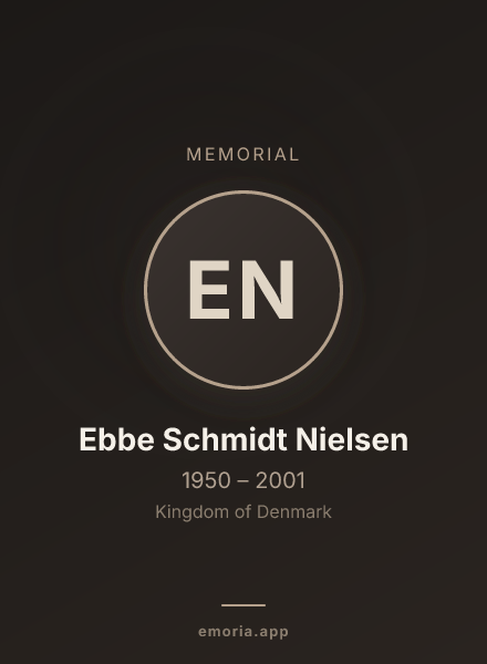 Memorial portrait of Ebbe Schmidt Nielsen