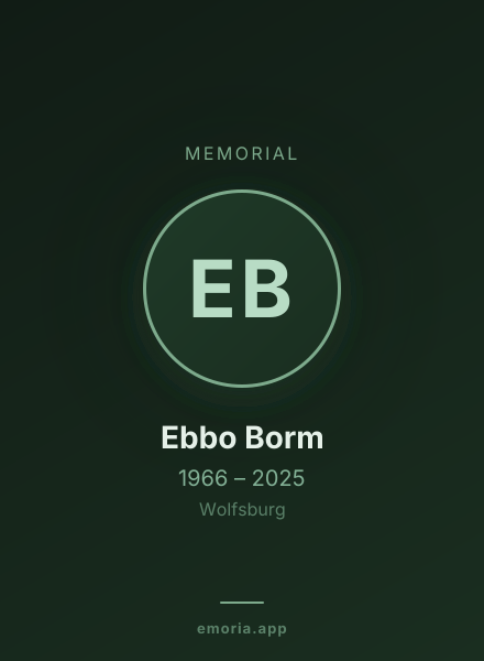 Memorial portrait of Ebbo Borm