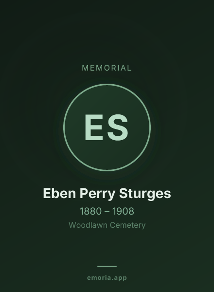 Memorial portrait of Eben Perry Sturges