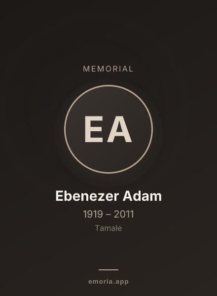 Memorial portrait of Ebenezer Adam
