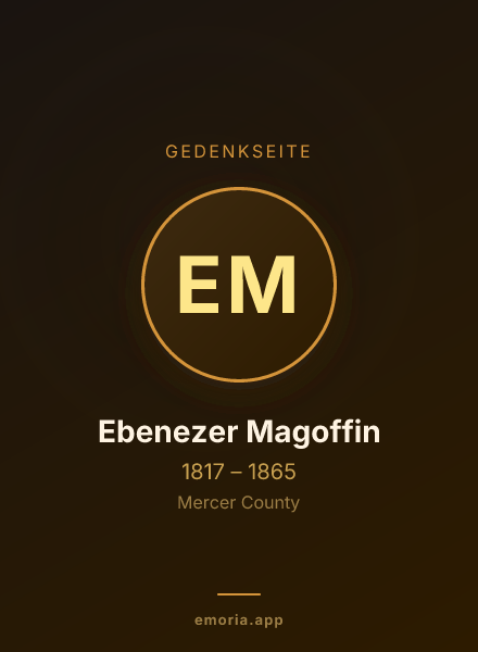 Gedenkportrait von Ebenezer Magoffin