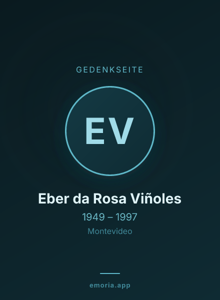 Gedenkportrait von Eber da Rosa Viñoles