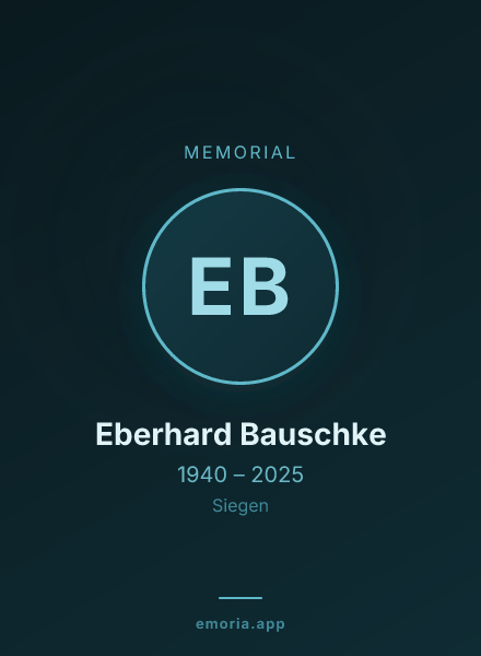 Memorial portrait of Eberhard Bauschke