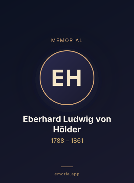 Memorial portrait of Eberhard Ludwig von Hölder