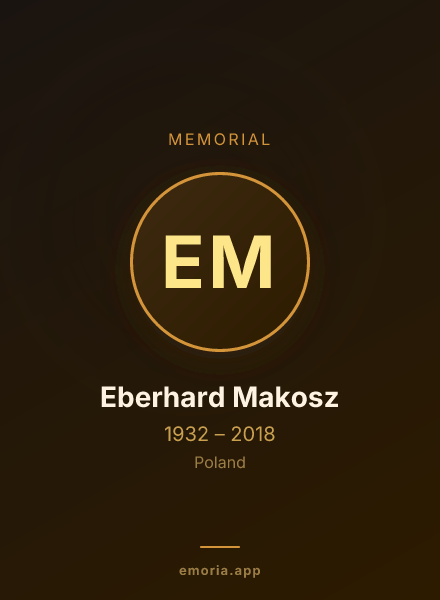 Memorial portrait of Eberhard Makosz