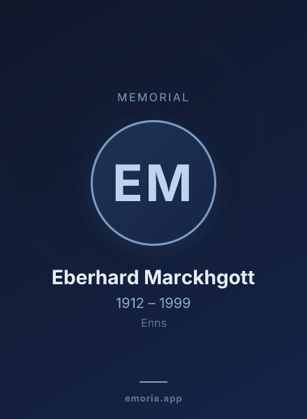 Memorial portrait of Eberhard Marckhgott