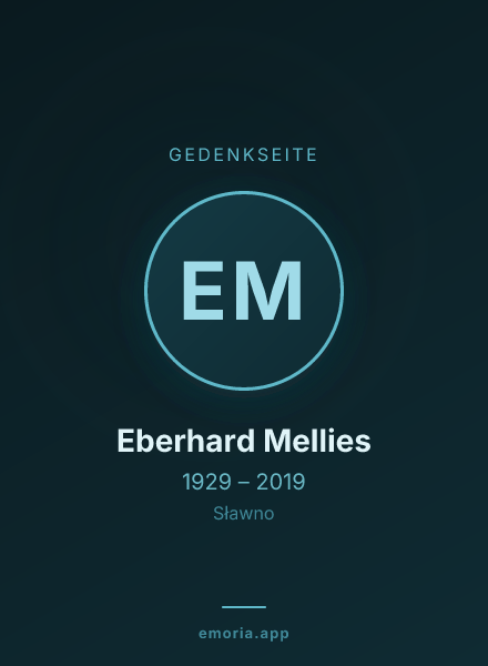 Gedenkportrait von Eberhard Mellies