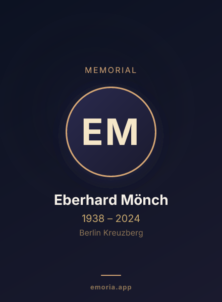 Memorial portrait of Eberhard Mönch