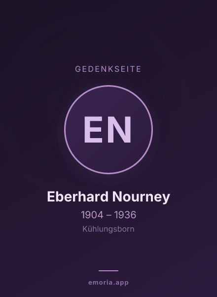 Gedenkportrait von Eberhard Nourney