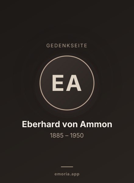 Gedenkportrait von Eberhard von Ammon
