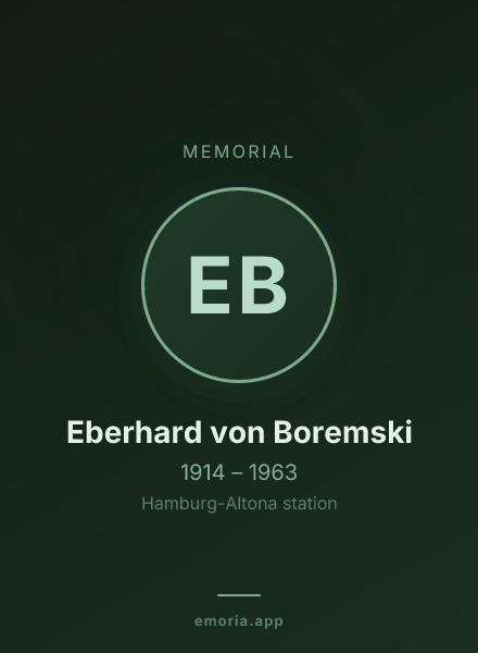 Memorial portrait of Eberhard von Boremski