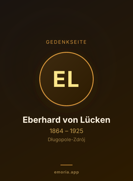 Gedenkportrait von Eberhard von Lücken